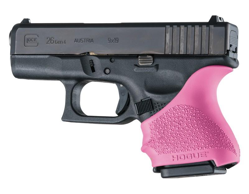 Hogue HandAll Beavertail Grip Sleeve Glock 26/27-Pink-img-1