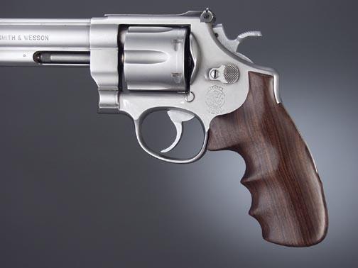 Hogue 25300 Smooth Pau Ferro Grip S&W N Frame Monogrip
