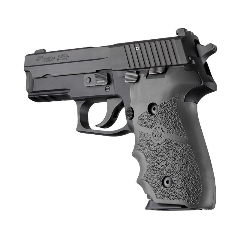 Hogue Overmolded Rubber Grip Handgun Grips for Sig Sauer P228/P229 Slate-img-0
