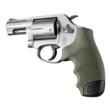 S&W J Frm Rd Butt Cent/Metal Bdygrd Rbr Monogrip ODG