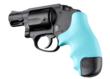 S&W J Frame Round Butt Centennial/Polymer Bodyguard Rubber Tamer Grip Aqua