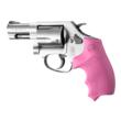 S&W J Frm Rd Butt Cent/Metal Bdygrd Rbr Bantam Style Clsd Bckstrp Grip Pink