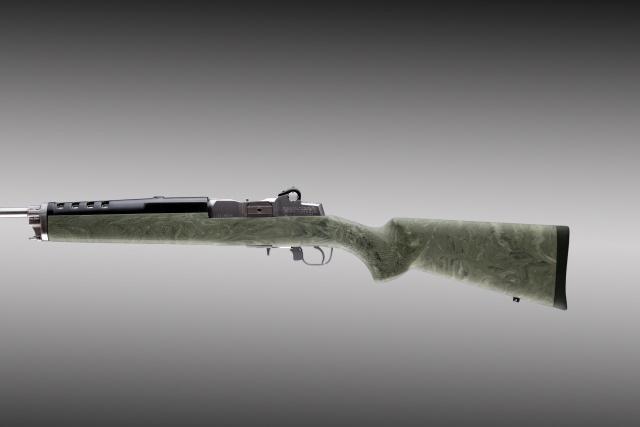 Hogue 78800 OverMolded Rifle Stock Ruger Mini 14/30 Ghillie Green