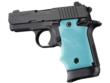 SIG Sauer P938 Ambi Safety Rubber Grip with Finger Grooves Aqua