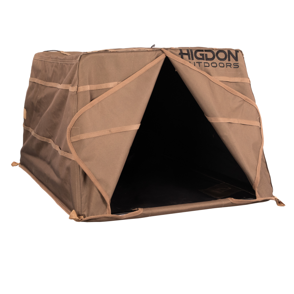 Higdon Outdoors 34762 Quick Draw Dog Blind Dirt, 600D Polyester, 9 lbs.