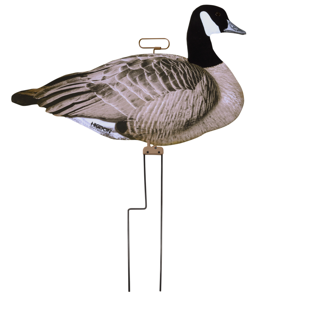 Higdon 73224 FLATS Magnum Canada Silhouette Decoys, Fully Flocked, 12 Pack