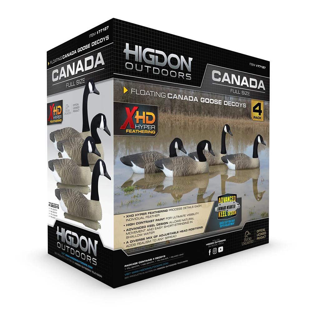 Higdon Full-Size Canada Goose Floater Decoys 4/ct