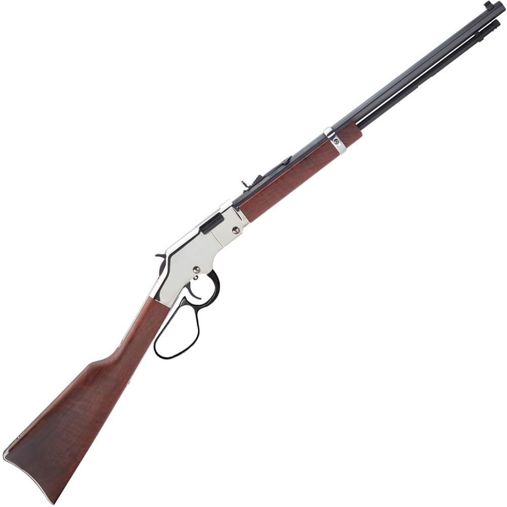 Henry Golden Boy Silver .22 S/L/LR Rifle 16-21rd Magazine 20" Barrel Walnut Large Loop .22 LR