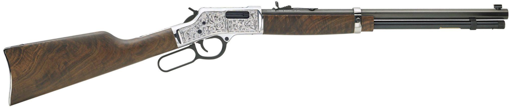 Henry H006CSD Big Boy Silver Deluxe, Lever Action, 45 Colt, 20-Inch Blued Barrel, Walnut Stock, 10+1 Capacity
