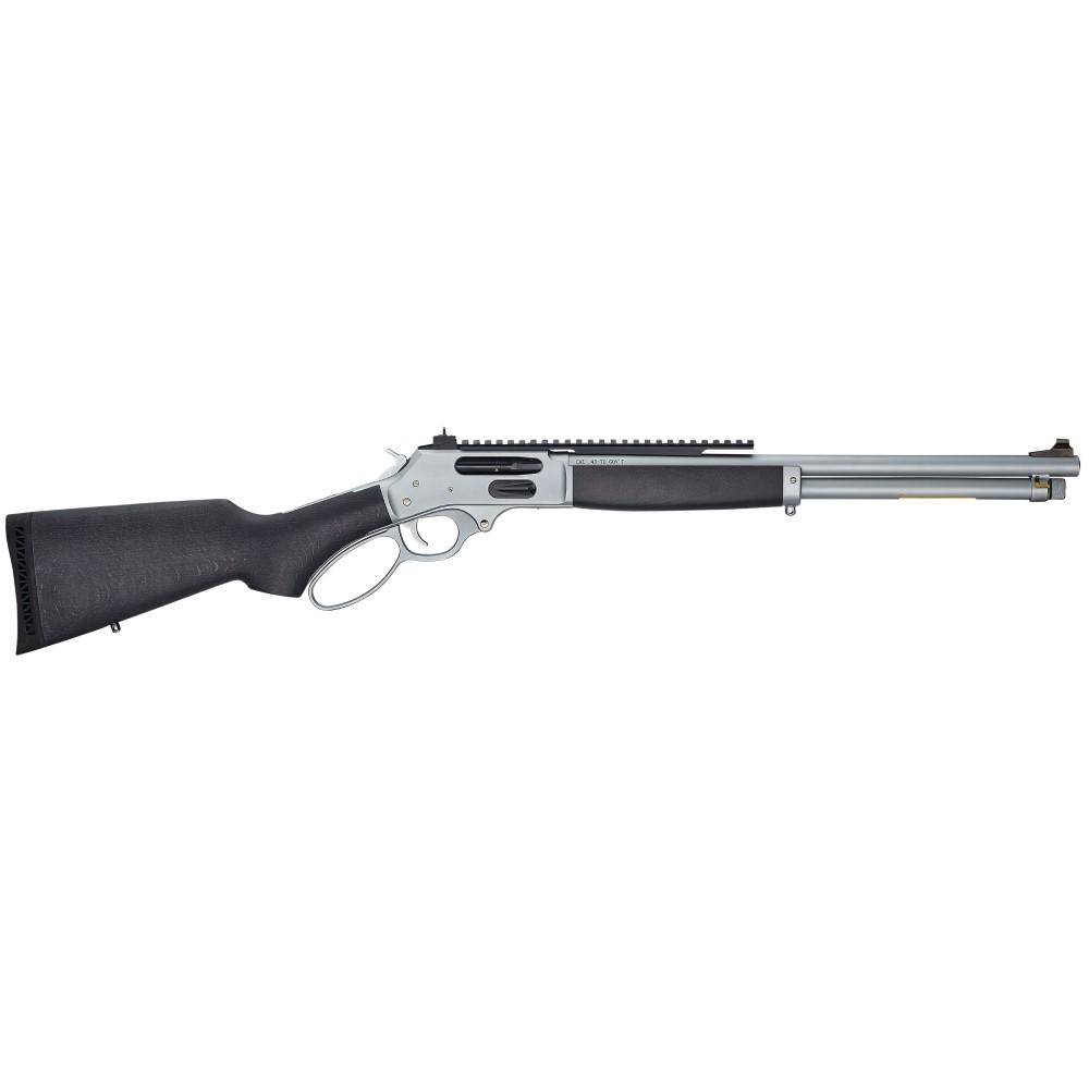Henry All-Weather Lever Action Side Gate Rifle .45-70 4rd Magazine 18.43" Barrel Black Stained Hardwood and Silver…