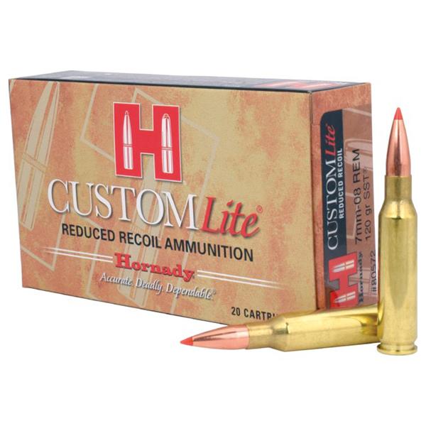 Hornady 7mm-08 120gr SST – Proven 7mm-08 Remington Reduced Recoil Hunting Ammo, 2675 fps, 20 Rounds