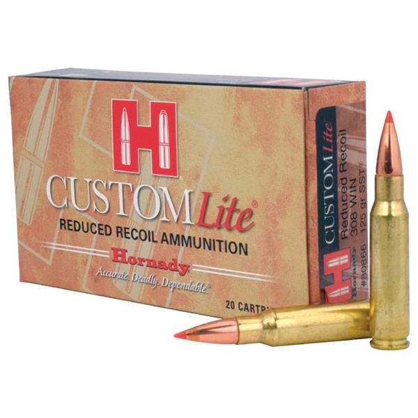 Hornady 308 Win 125gr SST – Proven .308 Winchester Reduced Recoil Hunting Ammo, 2675 fps, 20 Rounds