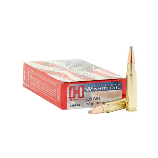 Hornady 308 Win 165gr InterLock SP – Proven .308 Winchester Deer Hunting Ammo, 2700 fps, 20 Rounds