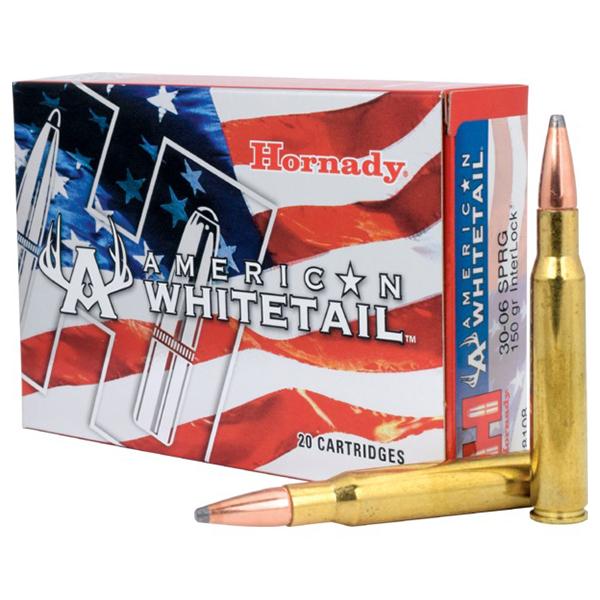 Hornady 30-06 150gr InterLock SP – Proven .30-06 Springfield Deer Hunting Ammo, 2910 fps, 20 Rounds