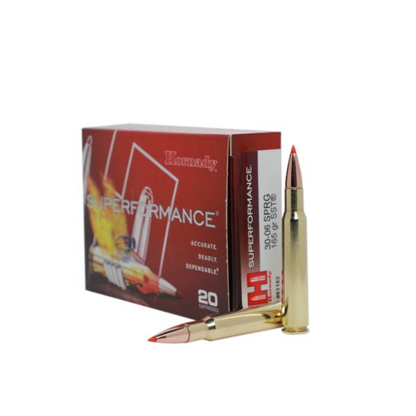 Hornady 30-06 165gr SST Superformance – Proven .30-06 Springfield Hunting Ammo, 2960 fps, 20 Rounds