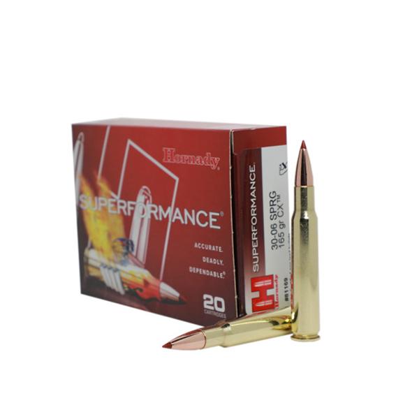 Hornady 30-06 165gr CX Superformance – Proven .30-06 Springfield Hunting Ammo, 2940 fps, 20 Rounds