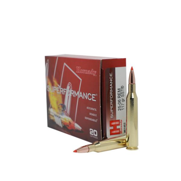 Hornady 25-06 Rem 117gr SST Superformance – Proven .25-06 Remington Hunting Ammo, 3110 fps, 20 Rounds