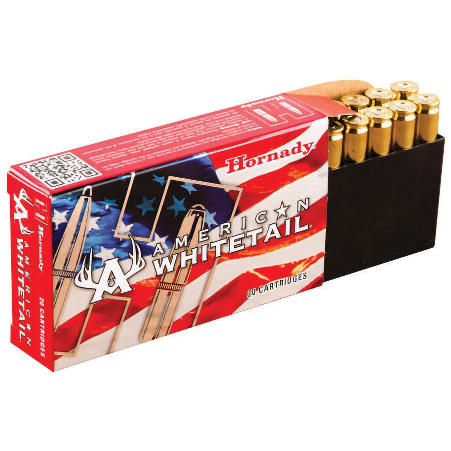 Hornady American Whitetail Rifle Ammunition 6.5 Creedmoor 129 gr. SP 2820 fps 20/ct