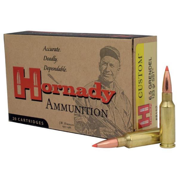Hornady 6.5 Grendel 123gr SST – Proven 6.5 Grendel Hunting Ammo, 2580 fps, 20 Rounds