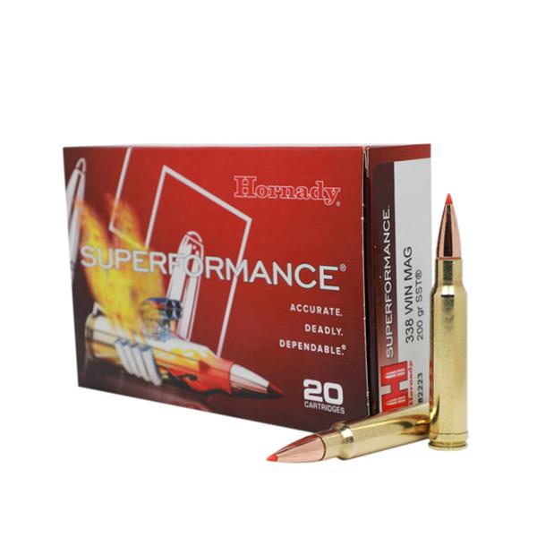 Hornady 338 Win Mag 200gr SST Superformance – Proven .338 Winchester Magnum Hunting Ammo, 3030 fps, 20 Rounds