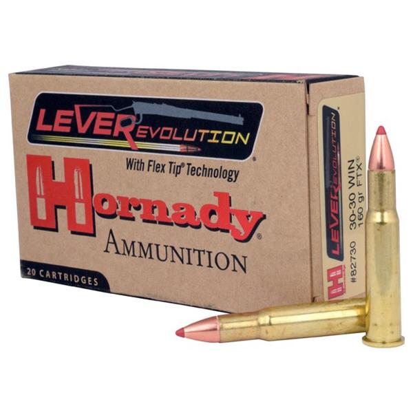 Hornady 30-30 Win 160gr FTX – Proven .30-30 Winchester Lever Action Hunting Ammo, 2400 fps, 20 Rounds