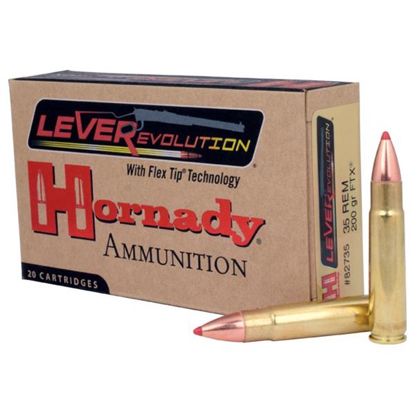 Hornady 35 Rem 200gr FTX – Proven .35 Remington Lever Action Hunting Ammo, 2225 fps, 20 Rounds