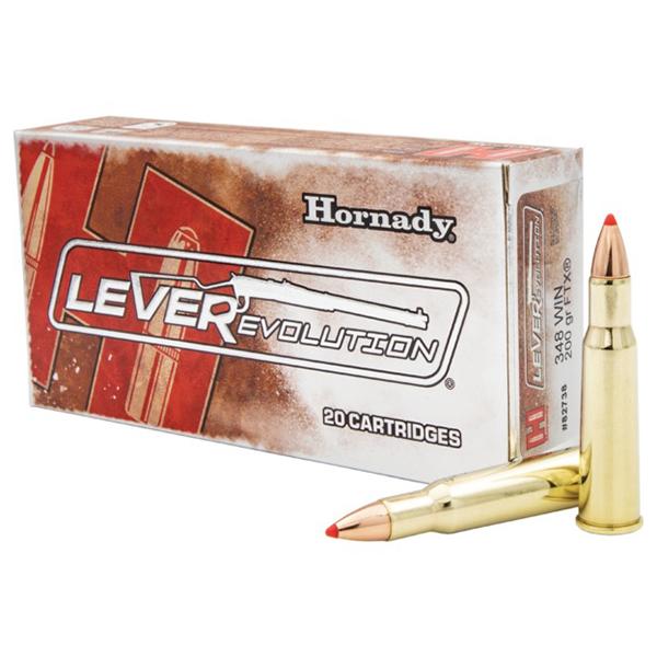 Hornady 348 Win 200gr FTX – Proven .348 Winchester Lever Action Hunting Ammo, 2560 fps, 20 Rounds
