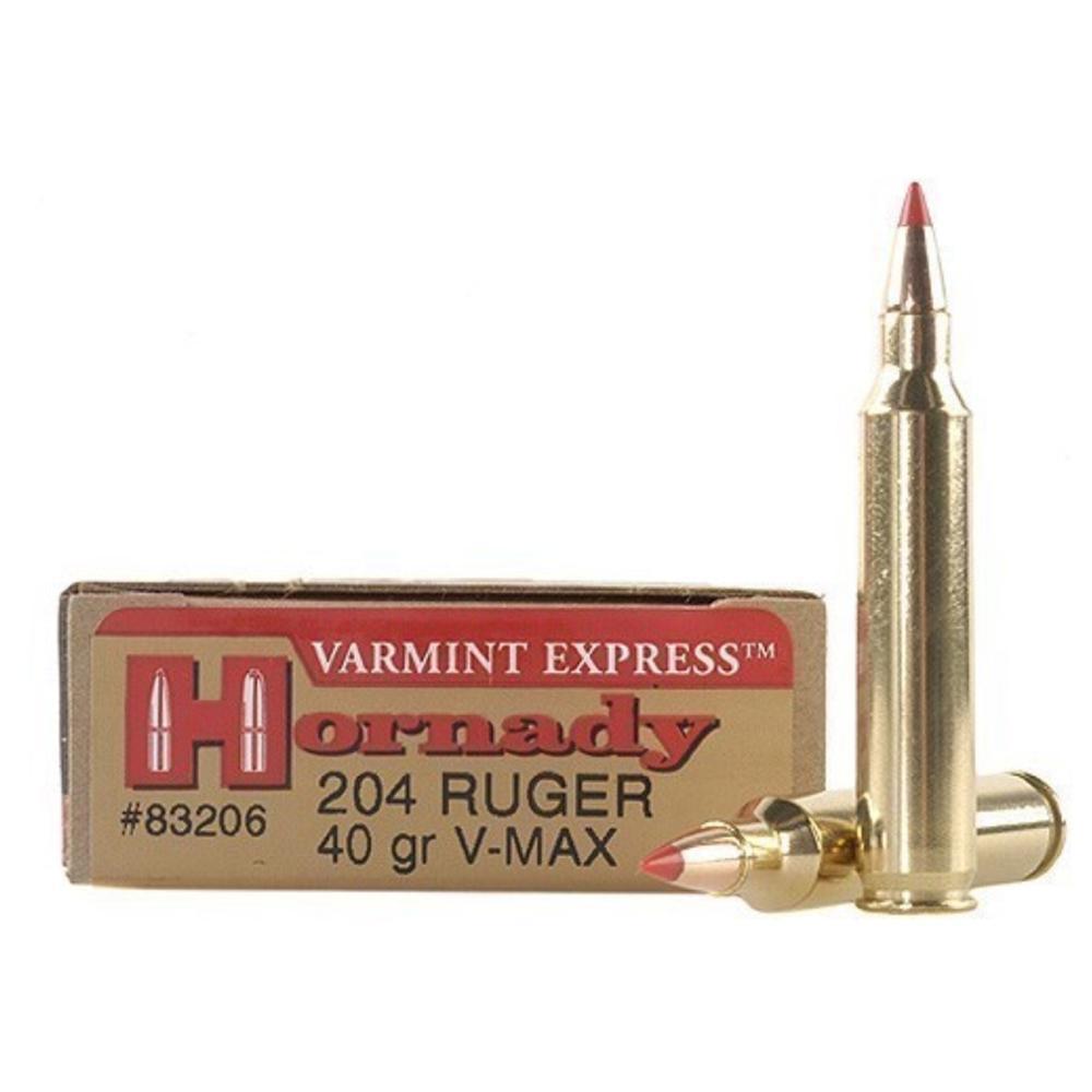 Hornady 204 Ruger 40gr V-MAX – Proven .204 Ruger Varmint Ammo, 3900 fps, 20 Rounds 4 Hornady 204 Ruger 40gr V-MAX – Proven .204 Ruger Varmint Ammo, 3900 fps, 20 Rounds - Image 4