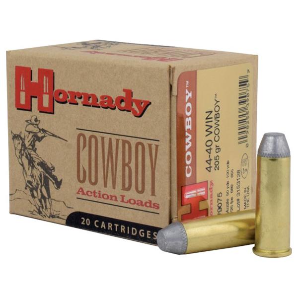 Hornady 44-40 Win 205gr Cowboy – Proven .44-40 Winchester Cowboy Action Ammo, 725 fps, 20 Rounds