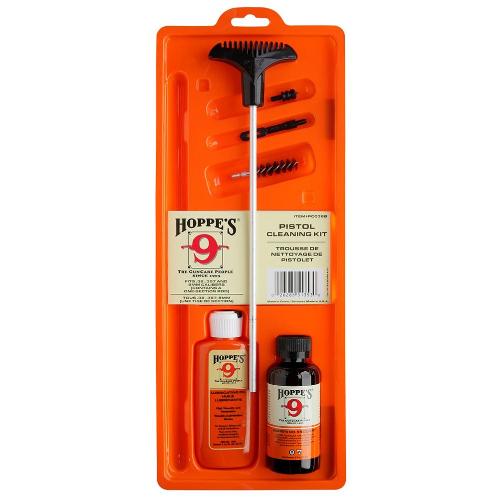 Hoppe's Pistol Cleaning Kit with Storage Box .38/.357/9mm Luger