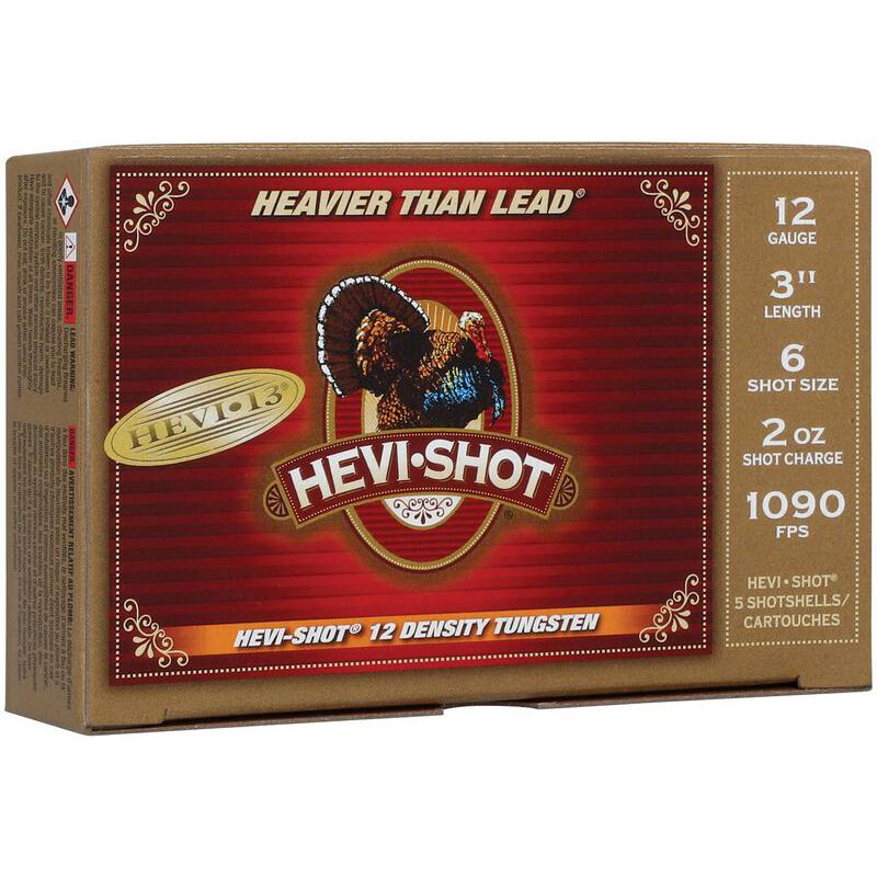 HEVI-Shot HEVI-13 Turkey Shotshells 12ga 3 2oz 1090 fps #6 5/ct