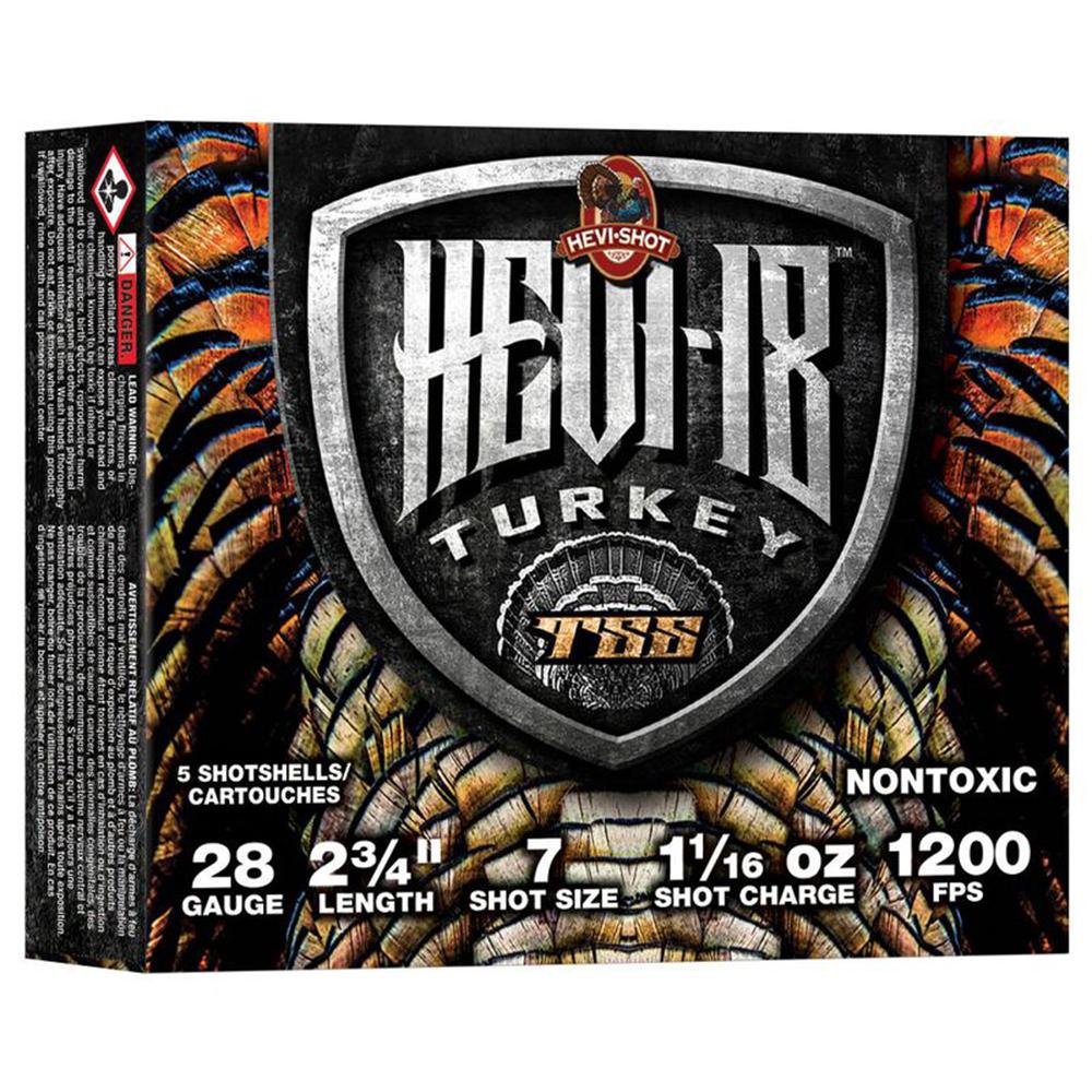 HEVI-Shot Hevi-18 Shotshells 28ga 2-3/4 1-1/16oz 1200 fps #7 5/ct