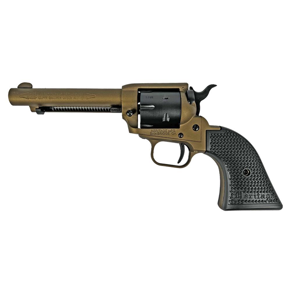 Heritage Rough Rider Burnt Bronze Cerakote Handgun .22 LR 6rd Capacity 4.75" Barrel Polymer Black