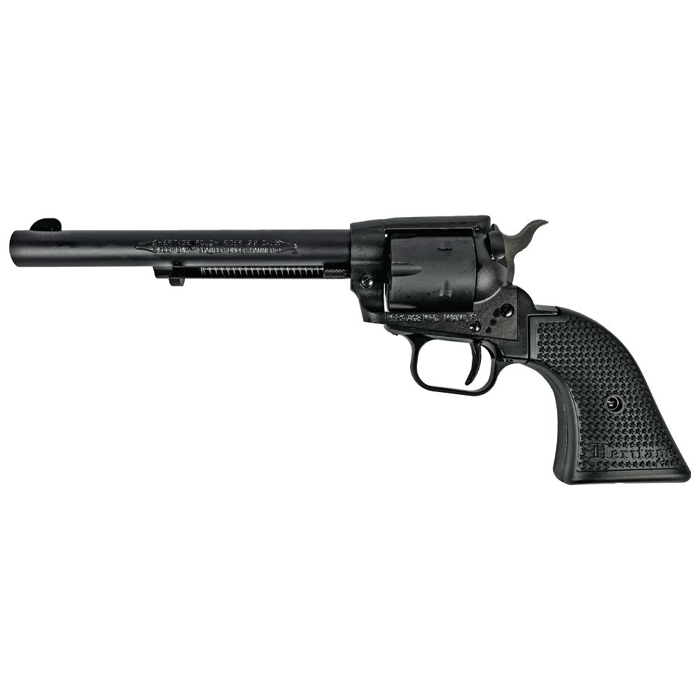 Heritage Rough Rider Steel Frame Handgun .22 LR 6rd Capacity 6.5" Barrel Black Satin Finish Polymer Grips