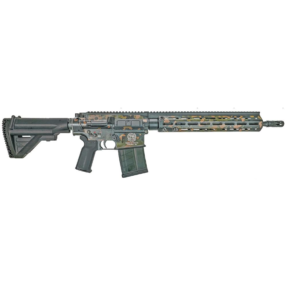 Heckler & Koch Inc. H&K 75th Anniversary Flecktarn Rifle 7.62x51 20rd Magazines (4) 16.5 Barrel Flecktarn Camo