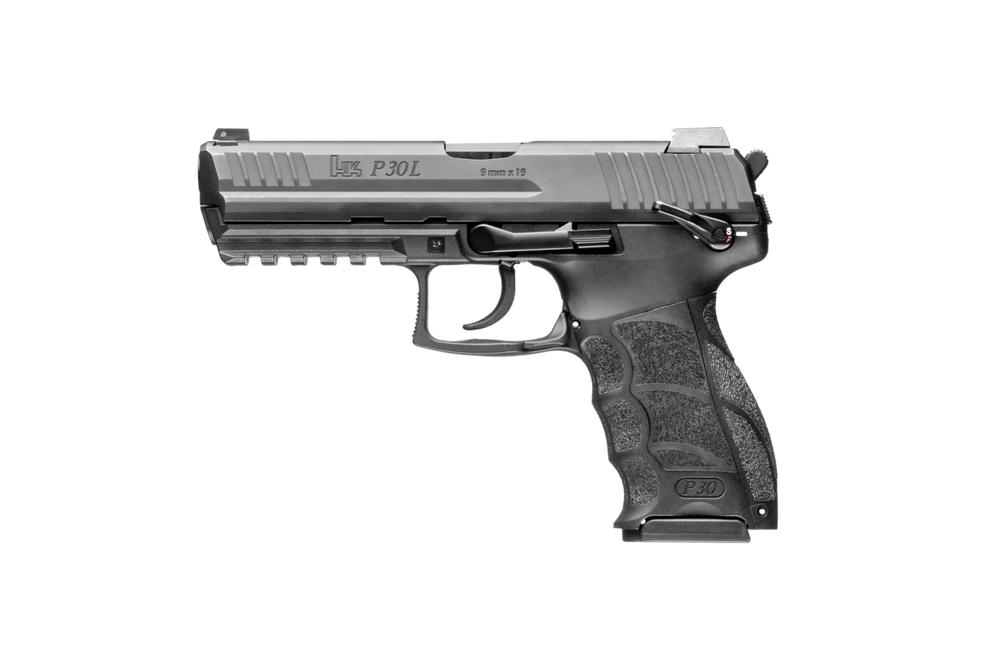 Heckler & Koch H&K P30 L V3 Handgun 9mm Luger 15rd Magazines(2) 4.45" Barrel DA/SA trigger and Manual Decocker