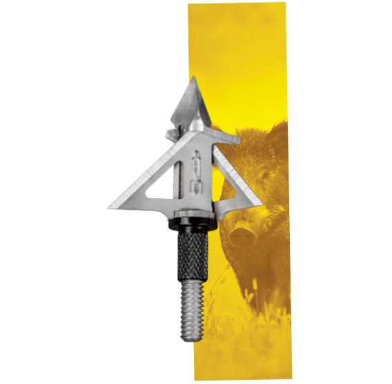 Escalade Sports DBA Bear Archery SIK 3-Blade Mechanical F3 Crossbow Broadhead - Silver