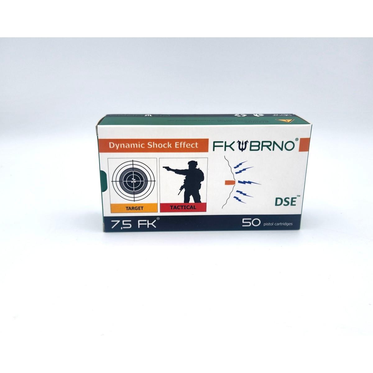 FK Brno 7.5 FK 101gr Solid Copper FN – Powerful 7.5 FK High Velocity Handgun Ammo, 2000 fps, 50 Rounds