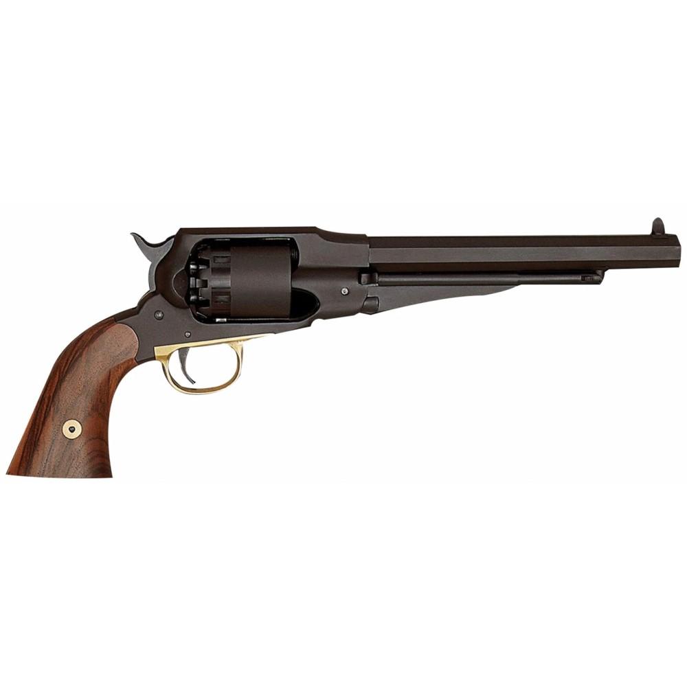Pedersoli Remington Pattern Target Muzzleloading Handgun .44 Cal 6Rd Capacity 7.5" Barrel Black With Wood Grips