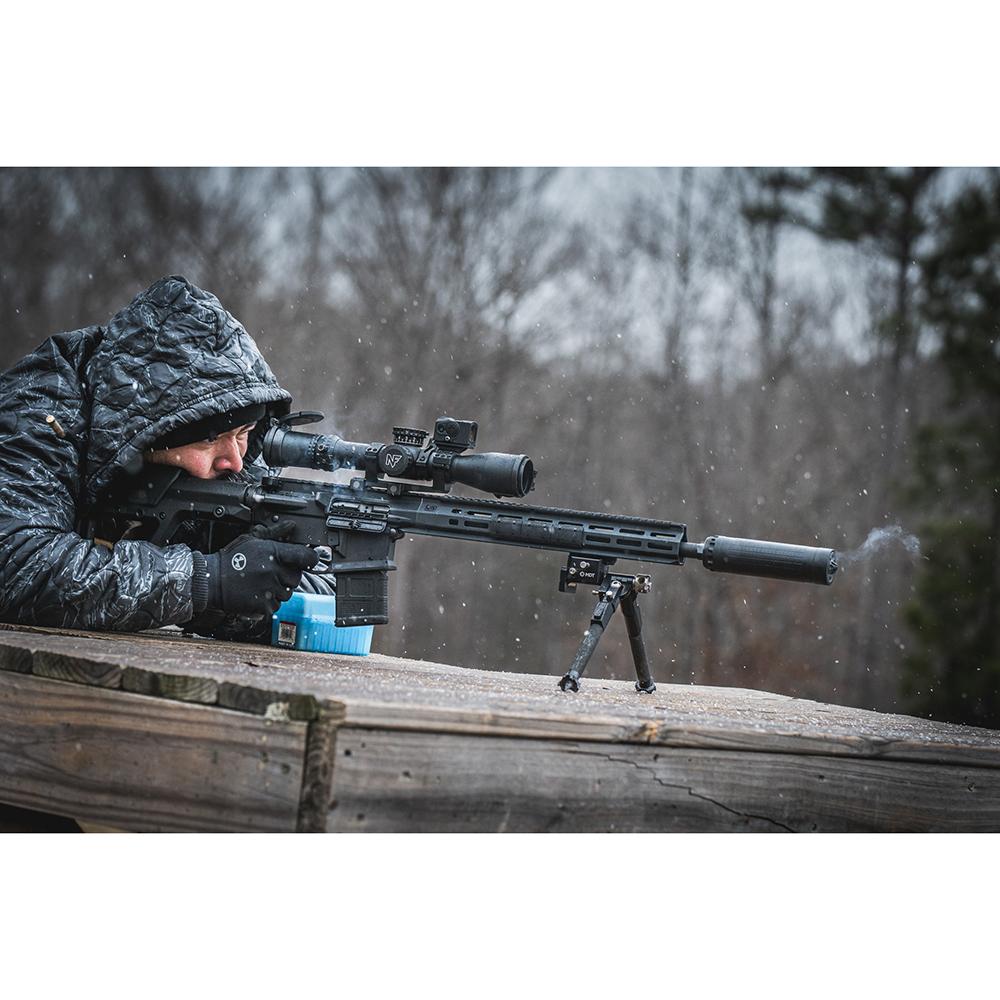 IWI Silencer 6 Direct Thread Suppressor 6mm Nickel Alloy/Stainless Steel 1/2"-28 HUB-T Mount Black 5.56mm | 6mm