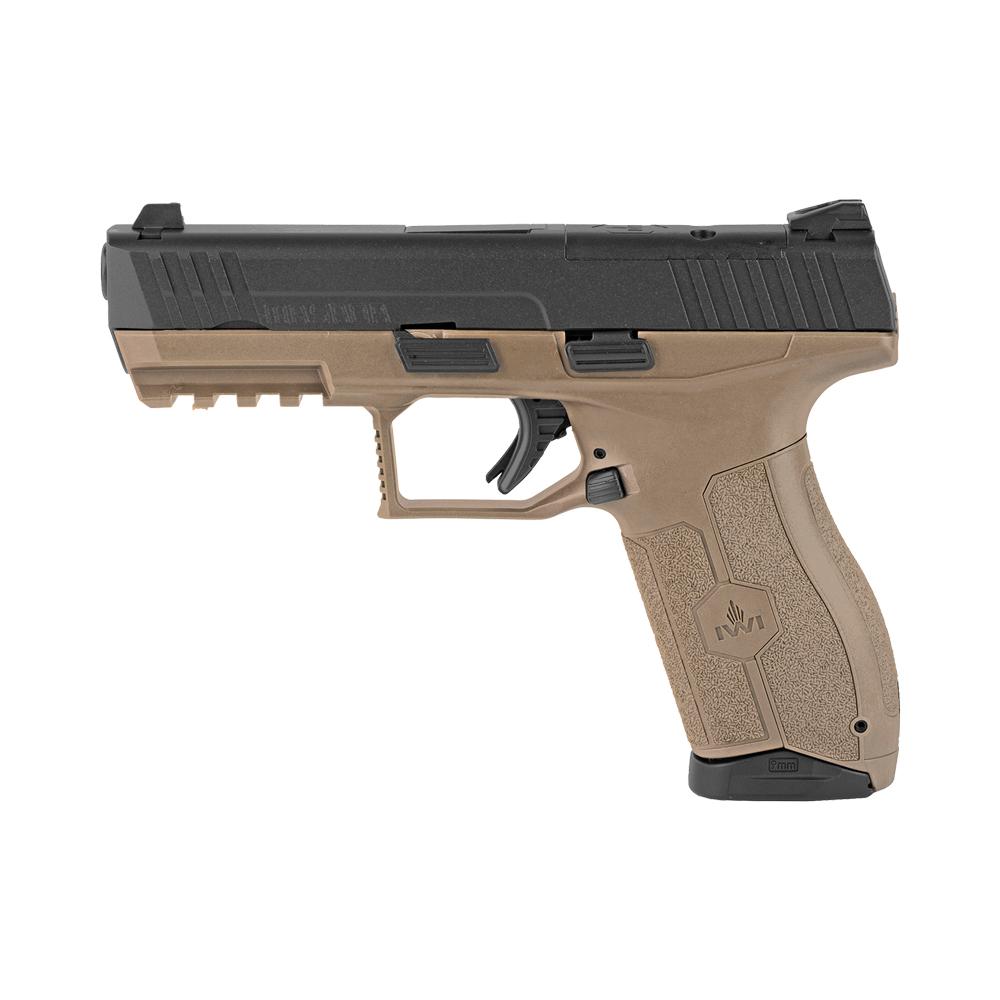 IWI MASADA Pistol 9mm 2 17/rd Magazines 4.1" Barrel 3-Dot Sight Optics Ready FDE