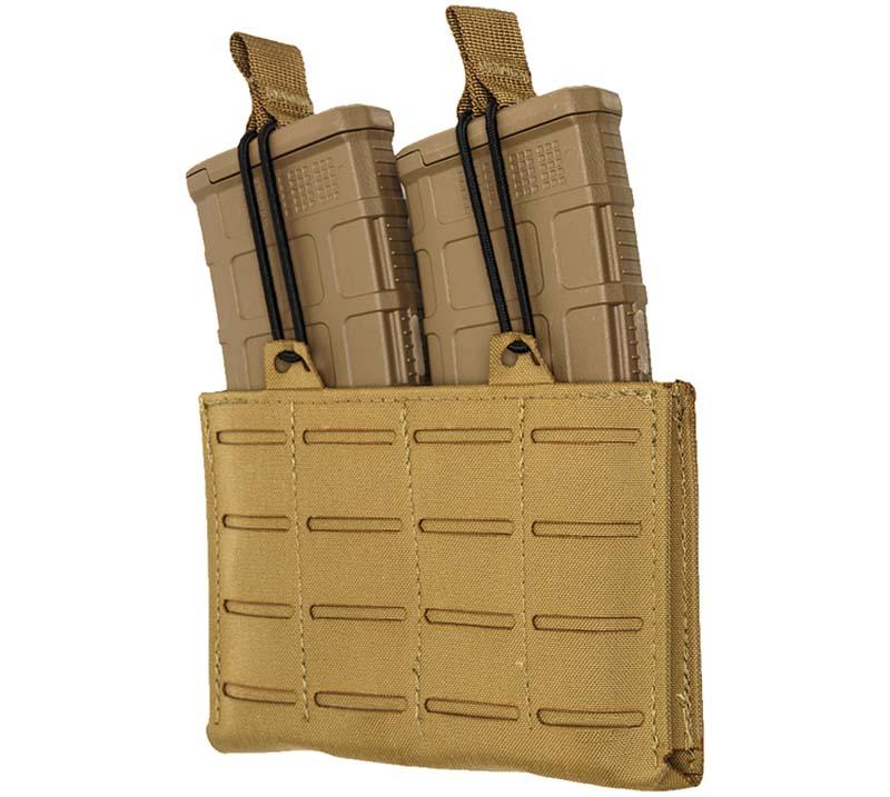 TacShield RZR Molle Double Rifle Magazine Pouch Coyote Brown-img-1
