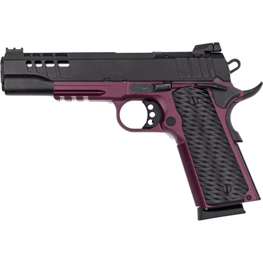 GLFA 1911 PISTOL .45ACP 5” FS BLACK SLIDE CHERRY FRAME