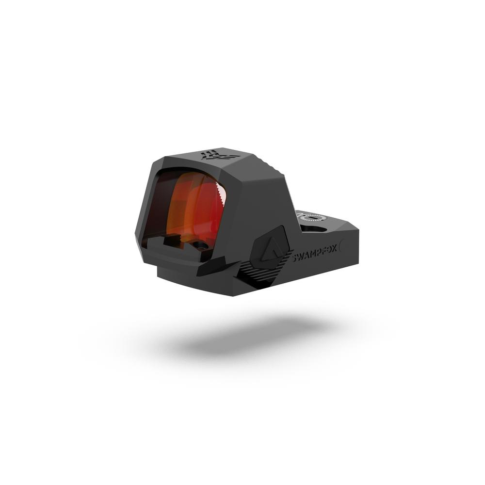 10 Ring Swampfox Optics Sentinel II 1x20 Micro Red Dot 3 MOA - Standard Blackout Rear / Shake N' Wake