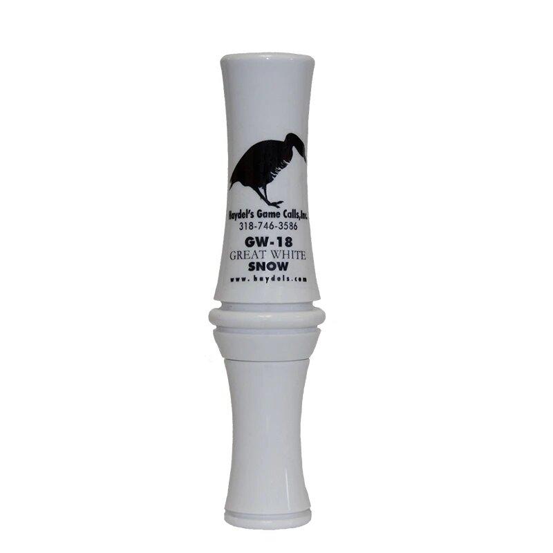 Haydel's GW-18 Great White Snow Goose Call, Acrylic Tone Board