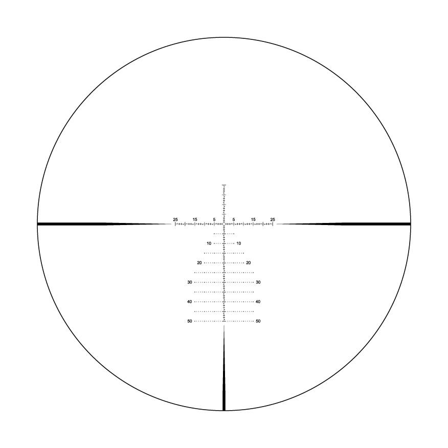 Riton X1 Conquer Rifle Scope 6-24x50 1" FFP MPSR Non-Illum MOA - Black