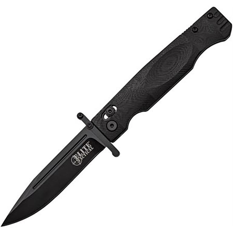 Master Cutlery Elite Tactical Guardsman Folding Knife 3 3/4" Blade Black-img-1