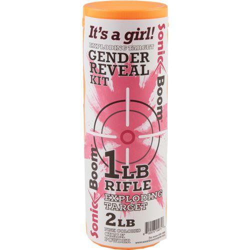 Exploding Rifle Target - Gender Reveal Kit Girl-img-1