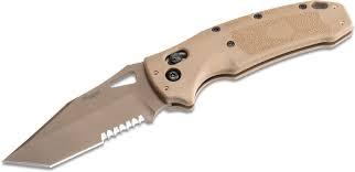 Hogue Sig Sauer K320 M17 Serrated Folding Knife - Tanto ABLE Lock Coyote-img-0