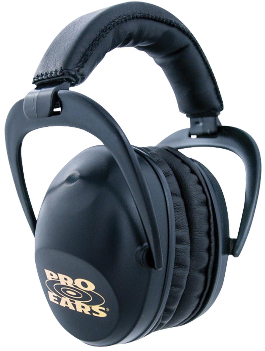 Pro Ears PEUSB Ultra Sleek Passive Muff 26 dB Over the Head Black/Gold-img-0